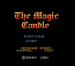 The Magic Candle Title Screen